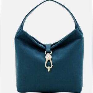 Dooney & Bourke Lucca Pebble Leather Logo Lock Sac Teal